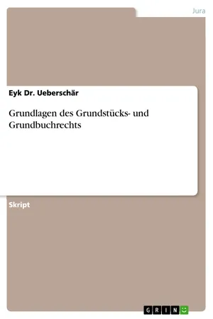 Grundlagen des Grundstücks- und Grundbuchrechts