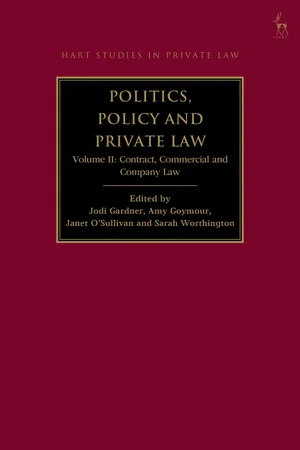 Politics, Policy and Private Law