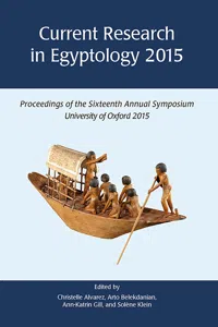 Current Research in Egyptology_cover