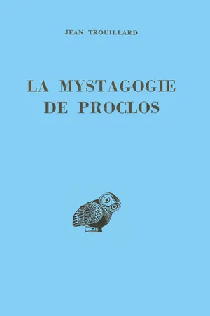 La Mystagogie de Proclos