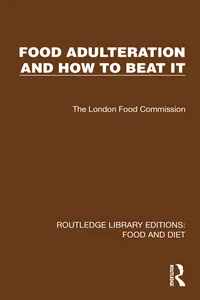 Food Adulteration and How to Beat It_cover