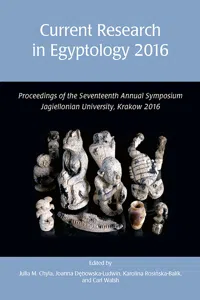 Current Research in Egyptology 2016_cover