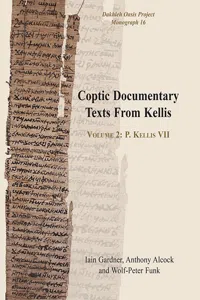 Coptic Documentary Texts From Kellis_cover