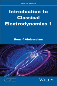 Introduction to Classical Electrodynamics 1_cover