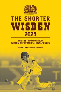 The Shorter Wisden 2025_cover