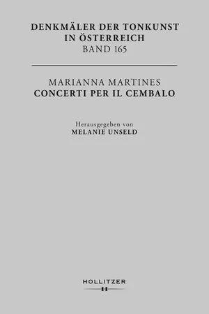 Marianna Martines. Concerti per il Cembalo