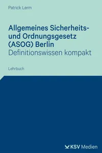 Allgemeines Sicherheits- und Ordnungsgesetz Berlin_cover