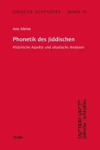 Phonetik des Jiddischen_cover
