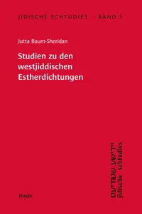 Studien zu den westjiddischen Estherdichtungen_cover