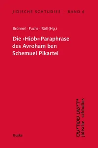 Die "Hiob"-Paraphrase des Avroham ben Schemuel Pikartei_cover