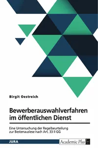 Bewerberauswahlverfahren im öffentlichen Dienst_cover