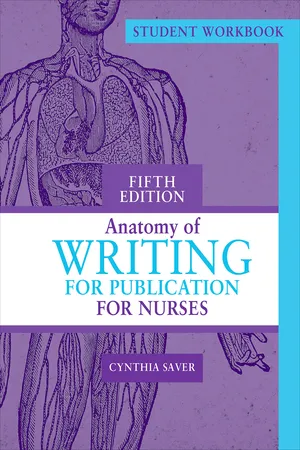 Student Workbook for Anatomy of Writing for Publication for Nurses, Fifth Edition