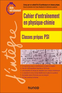 Cahier d'entrainement en physique-chimie PSI_cover