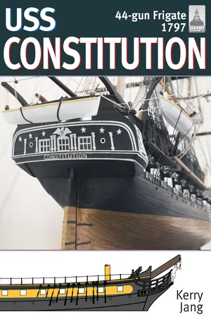 USS Constitution, 44-gun frigate, 1797