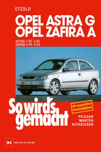 Opel Astra G 3/98 bis 2/04, Opel Zafira A 4/99 bis 6/05_cover