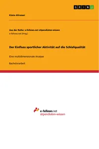 Der Einfluss sportlicher Aktivität auf die Schlafqualität_cover