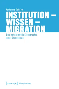 Institution – Wissen – Migration_cover
