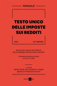 Manuale Testo Unico delle Imposte sui Redditi 2025_cover