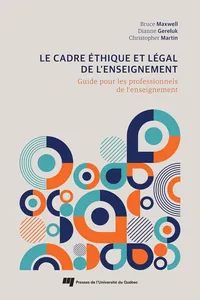 Le cadre éthique et légal de l’enseignement_cover