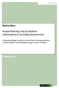 Körperhaltung und produktive Arbeitsphasen im Englischunterricht_cover