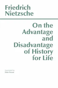 On the Advantage and Disadvantage of History for Life_cover