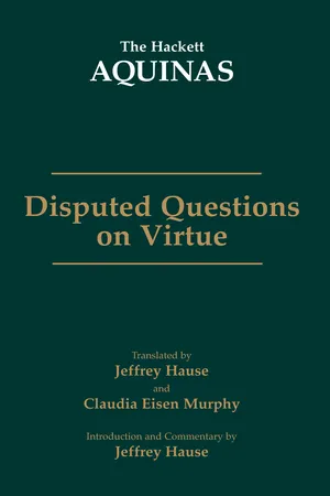 Disputed Questions on Virtue