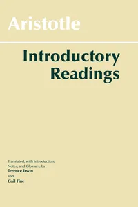 Aristotle: Introductory Readings_cover