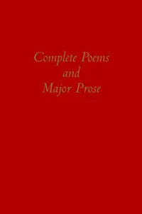 The Complete Poems and Major Prose_cover