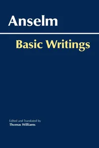 Anselm: Basic Writings_cover