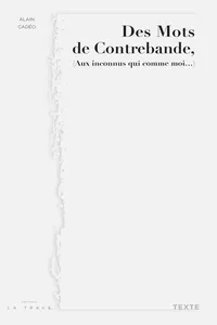 Des Mots De Contrebande_cover