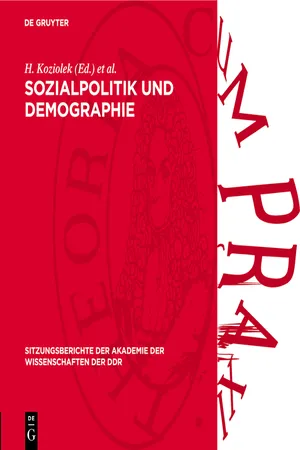 Sozialpolitik und Demographie