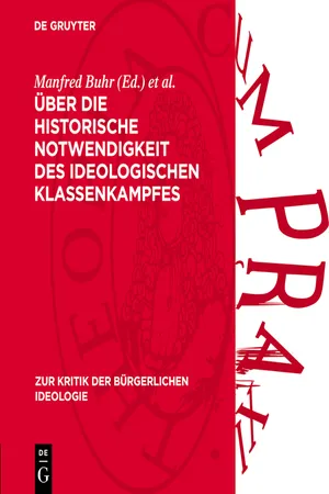 Über die historische Notwendigkeit des ideologischen Klassenkampfes
