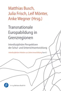 Transnationale Europabildung in Grenzregionen_cover