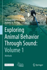 Exploring Animal Behavior Through Sound: Volume 1_cover