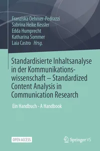 Standardisierte Inhaltsanalyse in der Kommunikationswissenschaft – Standardized Content Analysis in Communication Research_cover