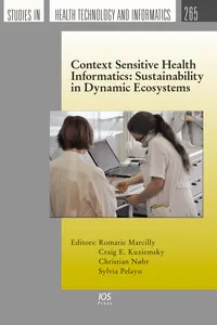 Context Sensitive Health Informatics: Sustainability in Dynamic Ecosystems_cover