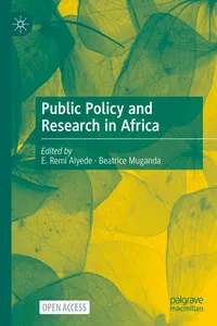 Public Policy and Research in Africa_cover