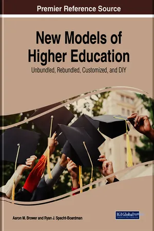 New Models of Higher Education: Unbundled, Rebundled, Customized, and DIY