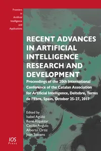 Recent Advances in Artificial Intelligence Research and Development_cover
