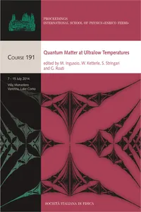 Quantum Matter at Ultralow Temperatures_cover