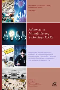 Advances in Manufacturing Technology XXXI_cover