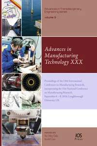 Advances in Manufacturing Technology XXX_cover