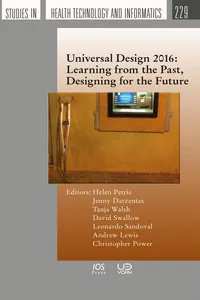 Universal Design 2016: Learning from the Past, Designing for the Future_cover