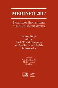 MEDINFO 2017: Precision Healthcare through Informatics_cover