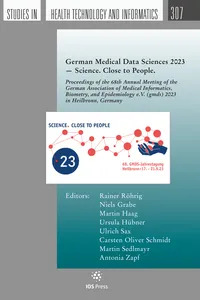 German Medical Data Sciences 2023 — Science. Close to People._cover