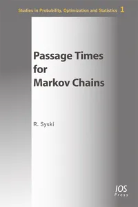 Passage Times for Markov Chains_cover