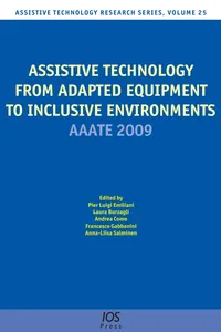 Assistive Technology from Adapted Equipment to Inclusive Environments_cover