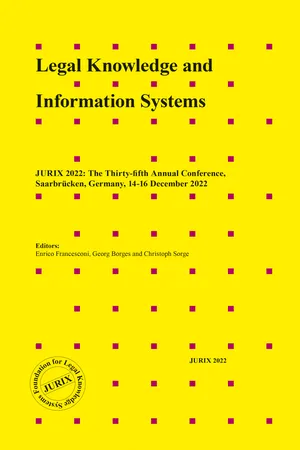 Legal Knowledge and Information Systems