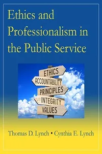 Ethics and Professionalism in the Public Service_cover