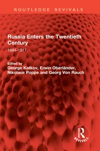 Russia Enters the Twentieth Century_cover